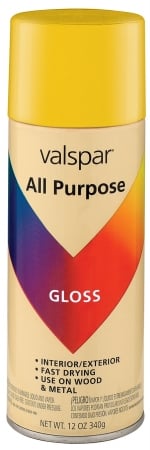 Brand 465-64004 Sp 12 Oz Yellow Gloss All Purpose Spray Paint - Pack Of 6