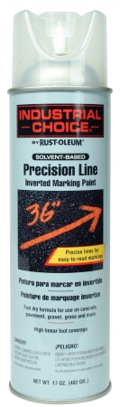Rustoleum 1601-838 17 Oz Clear Precision-line Inverted Marking Paint Aerosol - Case Of 12