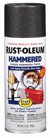 Rustoleum 7218-830 12 Oz Dark Bronze Hammered Stops Rust Spray Paint - Pack Of 6