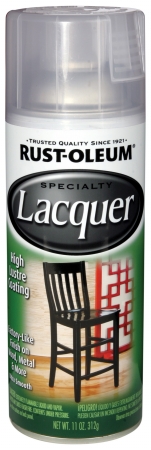 Rustoleum 1906-830 11 Oz Gloss Clear Lacquer Spray Paint - Pack Of 6