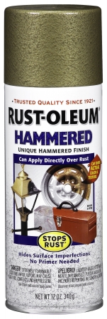Rustoleum 7210-830 Gold Hammered Enamel Aerosol Spray Paint - Pack Of 6