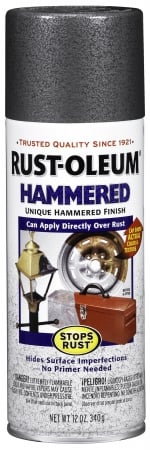 Rustoleum 7214-830 Gray Hammered Enamel Aerosol Spray Paint - Pack Of 6