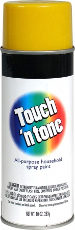 Rustoleum 55272 830 Canary Touch N Tone Spray Paint - Pack Of 6