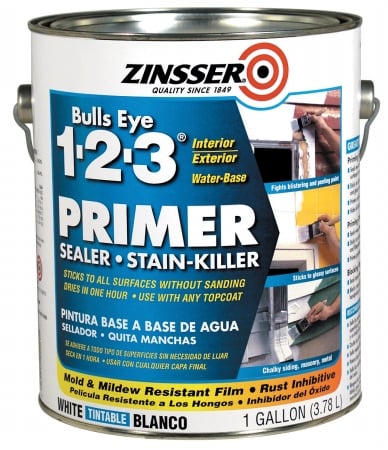 Rustoleum 02001 Gallon Bulls Eye 1-2-3 Primer Sealer Stain Killer - Pack Of 4