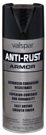 Brand 44-21924 Sp 12 Oz Gloss Black Anti-rust Armor Spray Paint - Pack Of 6