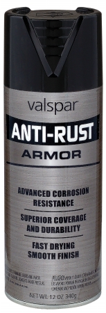 Brand 44-21925 Sp 12 Oz Satin Black Anti-rust Armor Spray Paint - Pack Of 6