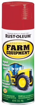 Rustoleum 7466-830 12 Oz International Red Farm Equipment Spray Paint - Pack Of 6