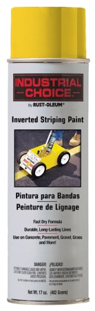 Rustoleum 1648-838 18 Oz Yellow Industrial Choice Inverted Stripping Paint Spra - Pack Of 6