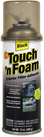 4001141212 12 Oz Black Touch N Foam Exterior Filler Adhes
