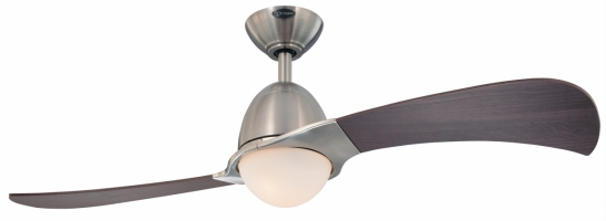 48 In. Brushed Nickel Finish Two Blade Indoor Ceiling