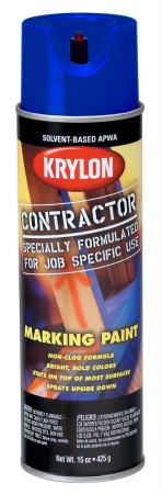 Division 7303 17 Oz Apwa Blue Solvent-based Contractor Marking Spray Pain