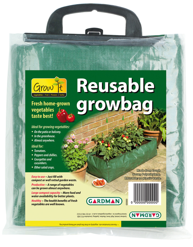 7500 39 In. X 16 In. X 9 In. Green Reusable Patio Grow Bag
