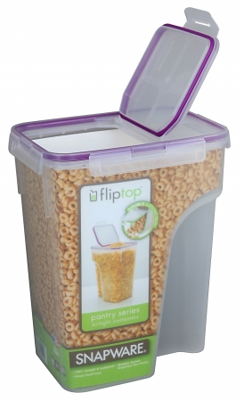 1098427 22.8 Cup Jumbo Flip Top Rectangle Cereal Keeper