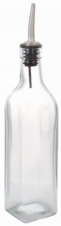 98700tg 10.5 In. Glass Vinegar/oil Bottle With Stainless Steel Spo - Pack Of 4