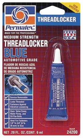 24200 6 Ml Blue Medium Strength Threadlocker