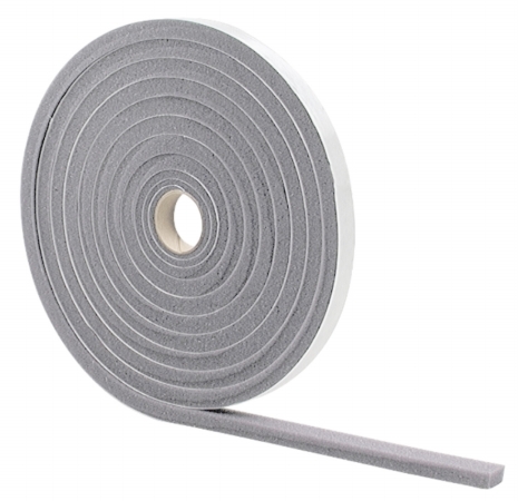 M-d Products 02097 .38x .5 In. X 17 Ft. Gray Low Density Foam Weather Strip