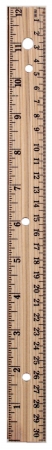 A & W Products 36018 12 In. Wood Ruler