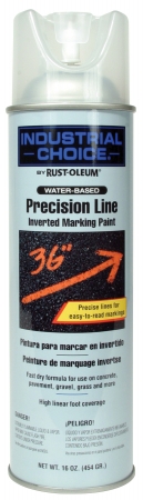 Rustoleum 1801-838 16 Oz Clear Industrial Choice Precision Line Inverted Markin - Case Of 12