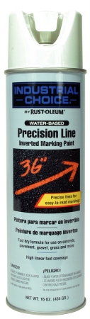 Rustoleum 203039 16 Oz White Industrial Choice Precision Line Inverted Marking - Case Of 12