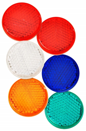 Hy-ko Cmr-10 1.25 In. Assorted Colors Mini Reflectors - Case Of 12
