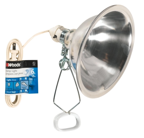 00151 00151 8.5 In. Clamp Light With 6 Ft. Cord