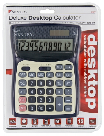 Cal-ca277 Cal-ca277 Black Deluxe Desktop Calculator