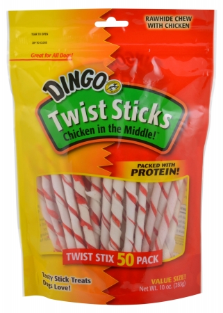 P-45022 P-45022 Twist Sticks Dog Treats 50 Count