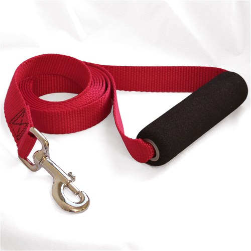 788995286158 1in X 6ft Easy Grip Handle Leash Red