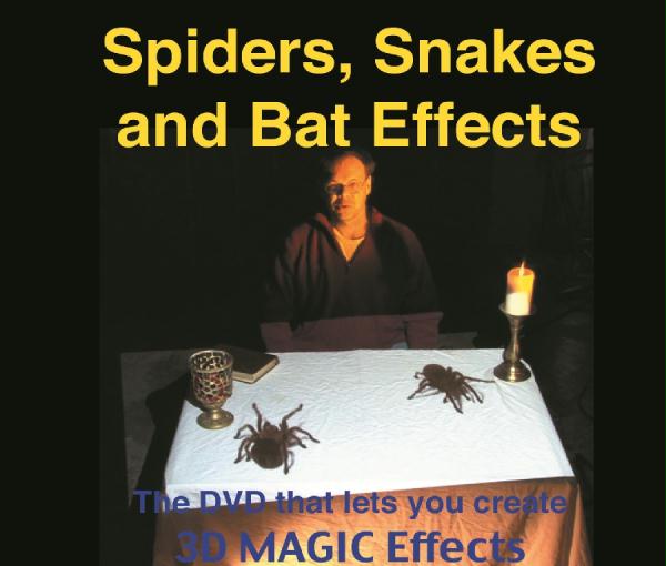 Project virtual 3D snakes and spiders on the ground with a video projector angled down at the ground. Project bats on the wall with a projector aimed directly at a wall. Includes The Home Haunters Guide to Video Projection FX DVD.