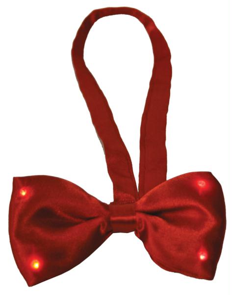 Sa10358 Bow Tie Red Light Up