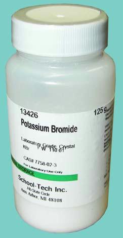 13426 Potassium Bromide Lab Grade Crystal - 125g