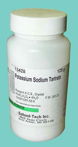 13428 Potassium Sodium Tartrate Lab Grade Granular - 125g