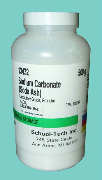 13432 Sodium Carbonate - Soda Ash Anhydrous Granular - 500g