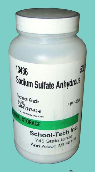13436 Sodium Sulfate Anhydrous Technical Powder - 500g