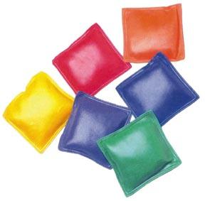 6 In. Bean Bags - 1 Doz. - 2 Ea. Color