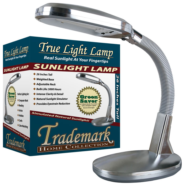 72-0925s Trademark Home Deluxe Chrome Sunlight Desk Lamp