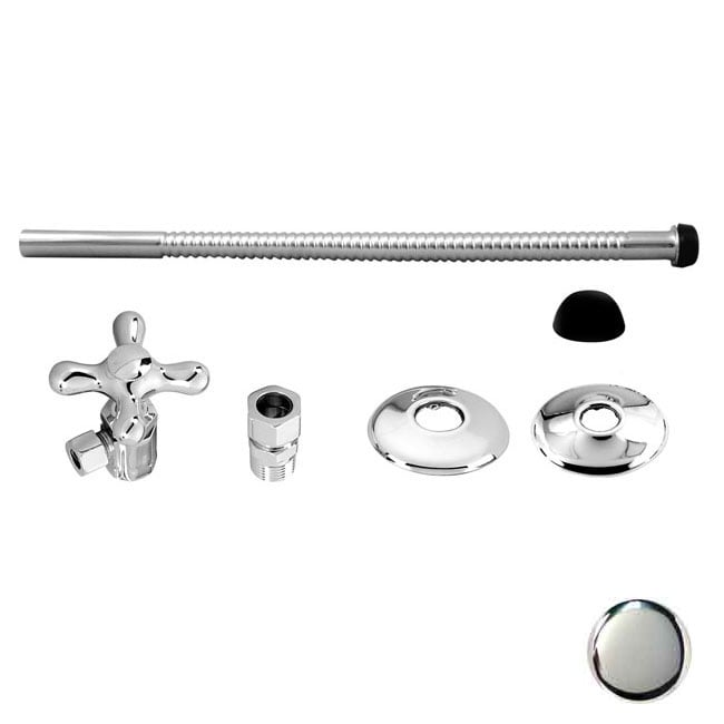 D1712t-26 Universal Toilet Kit With Cross Handle - Polished Chrome