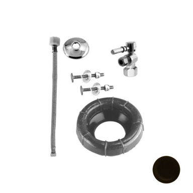 D1613tbl-12 Lever Handle Ball Valve Toilet Kit And Wax Ring - Oil Rubbed Bronze