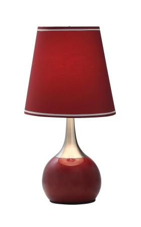 Ok-815bd-sp1 23 In. H Contempo Deluxe 3-way Table Touch Lamp-burgundy