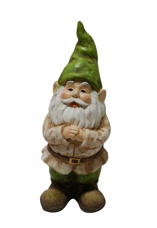 . Gxt518 Gnome Folding Hands Looking Up Garden Statue