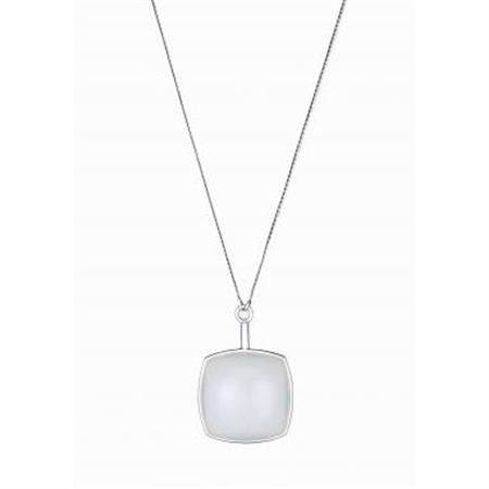 J1003 Oceana Necklace With Pendant In Silver And Jade