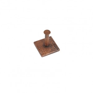 Hand Hammered Copper Single Robe Hook Oil Rubbed Bronze