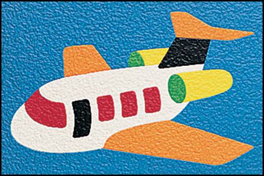 2149 Crepe Rubber Puzzle - Airplane 14pc