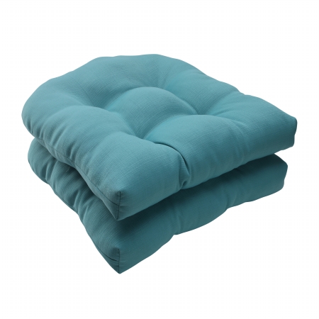 Forsyth Turquoise Wicker Seat Cushion (set Of 2)