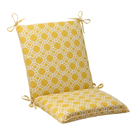 Rossmere Yellow Squared Corners Chair Cushion