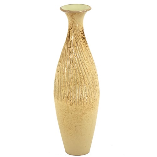 Distinctive Designs Ddi-269t Multicolored Taupe Vase With A Swirl Neck