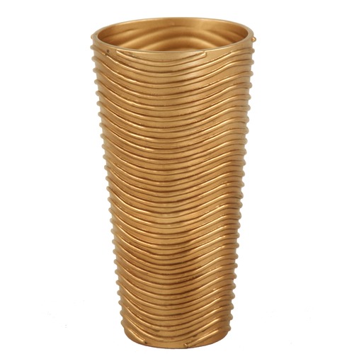 Distinctive Designs Ddi-261b Tall Cylinder Vase With A Moonstone Finish And Wavy Line Relief