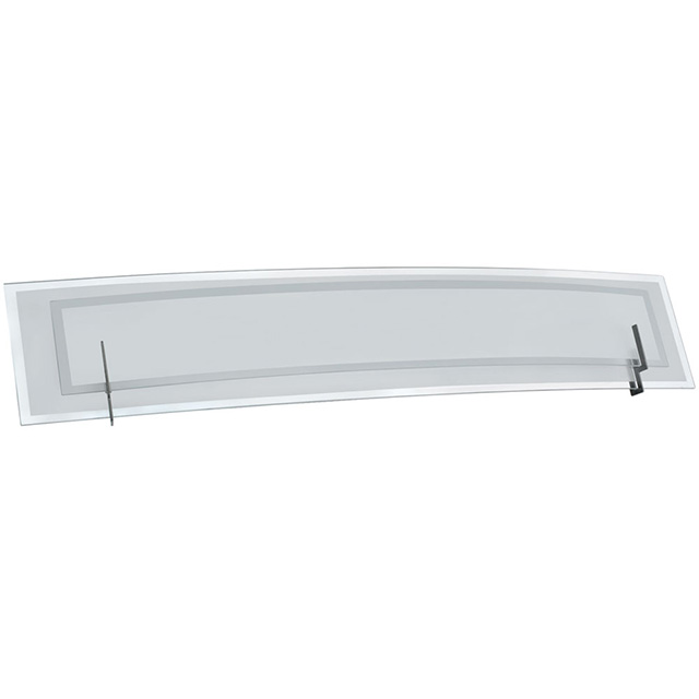 V034-4w-sc 4 Light Vanity Fixture With Frosted Glass Diffuser - Satin Chrome