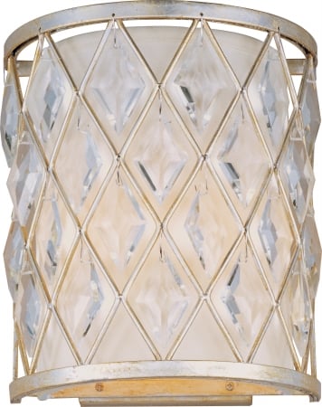 21458ofgs Diamond 2-light Wall Sconce - Golden Silver