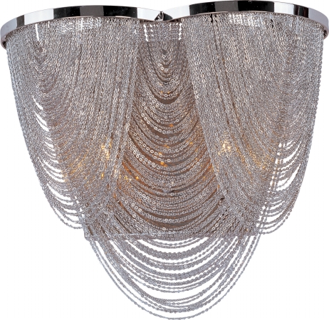 21469nkpn Chantilly 2-light Wall Sconce - Polished Nickel